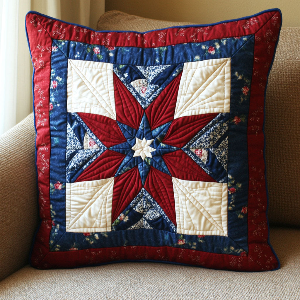 Liberty Flower Quilt Pillow Case Perfect Pillowcase Gift for Everyday Relaxation