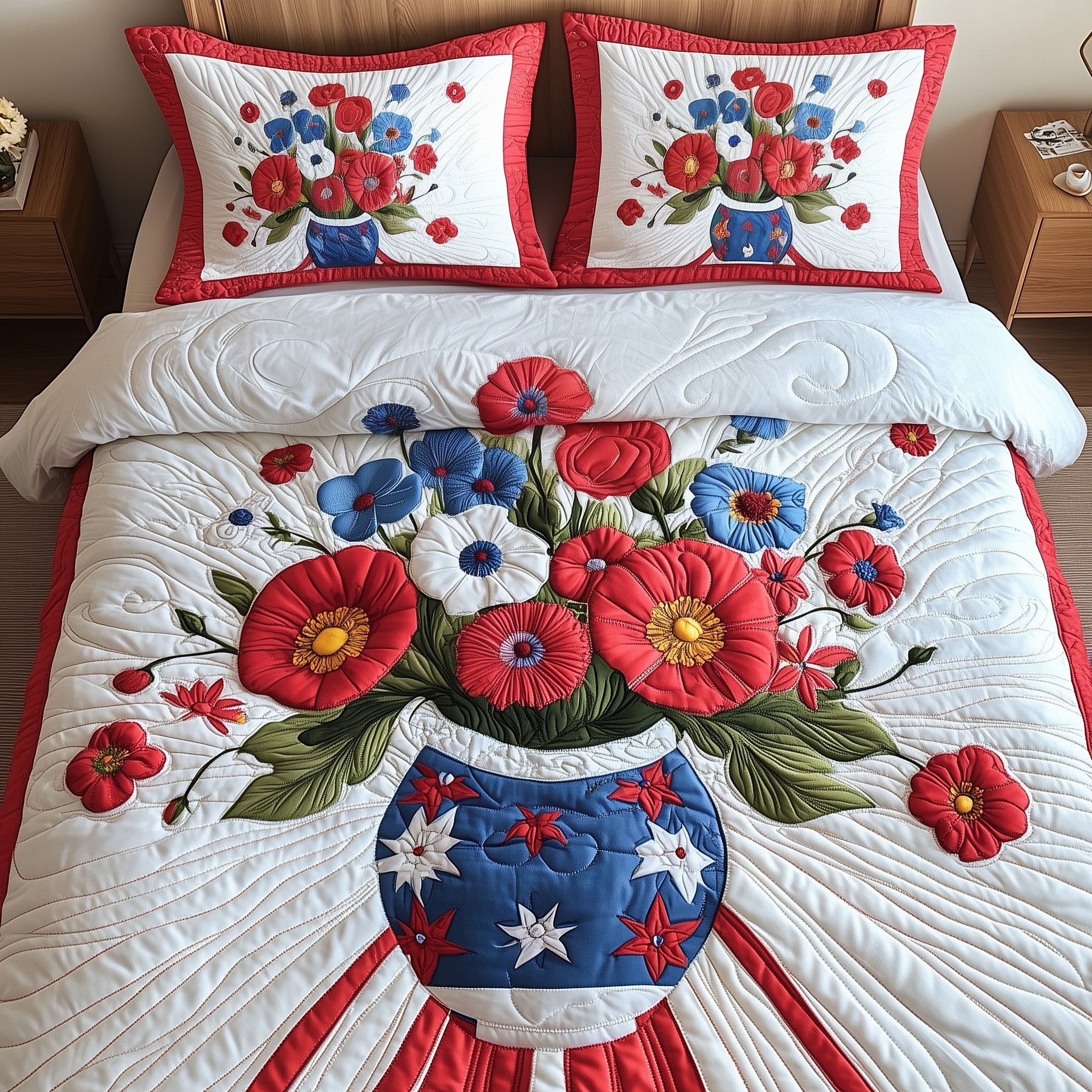 Liberty Vase Quilted Bedding Set Duvet Cover Merchandise Meaningful Christmas Gifts For Boyfriend