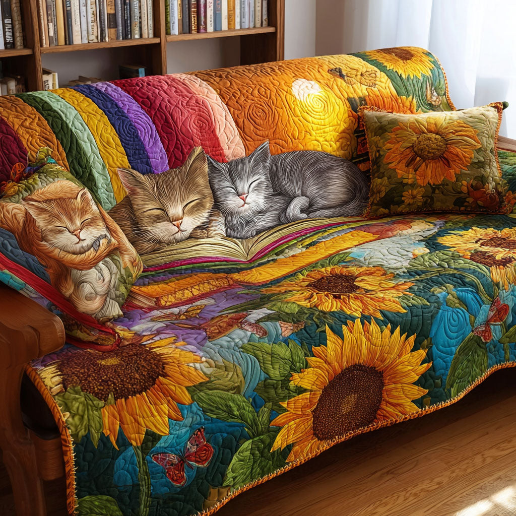 Library Companions Quilted Sofa Cover Living Room Decor Ideas Awesome Gifts For Book Lovers