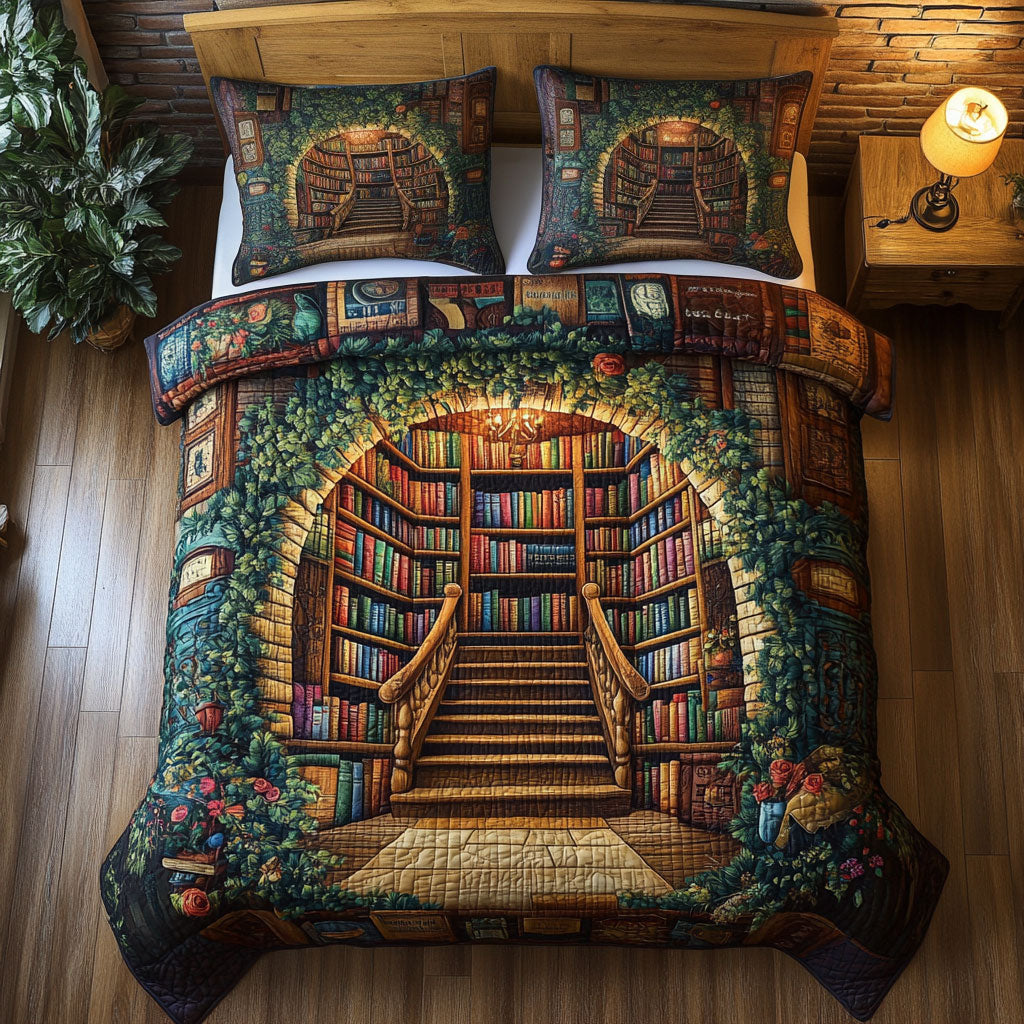 Library Duvet Cover Set Luxury Bedding Sets Fall Gift for Mom