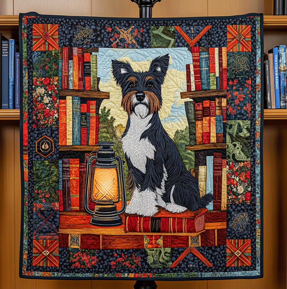 Library Guard Quilted Blanket Presents For Dog Lovers