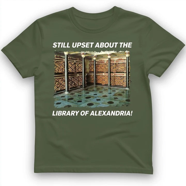 Library Of Alexandria T Shirt Ancient History Tee Gift for History Lovers