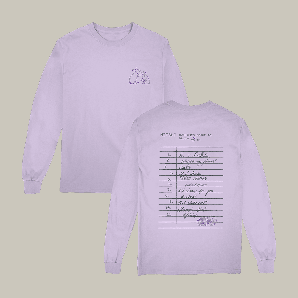 Library Stamp Long Sleeve Shirt Nothing's About To Happen To Me Mitski Merchandise