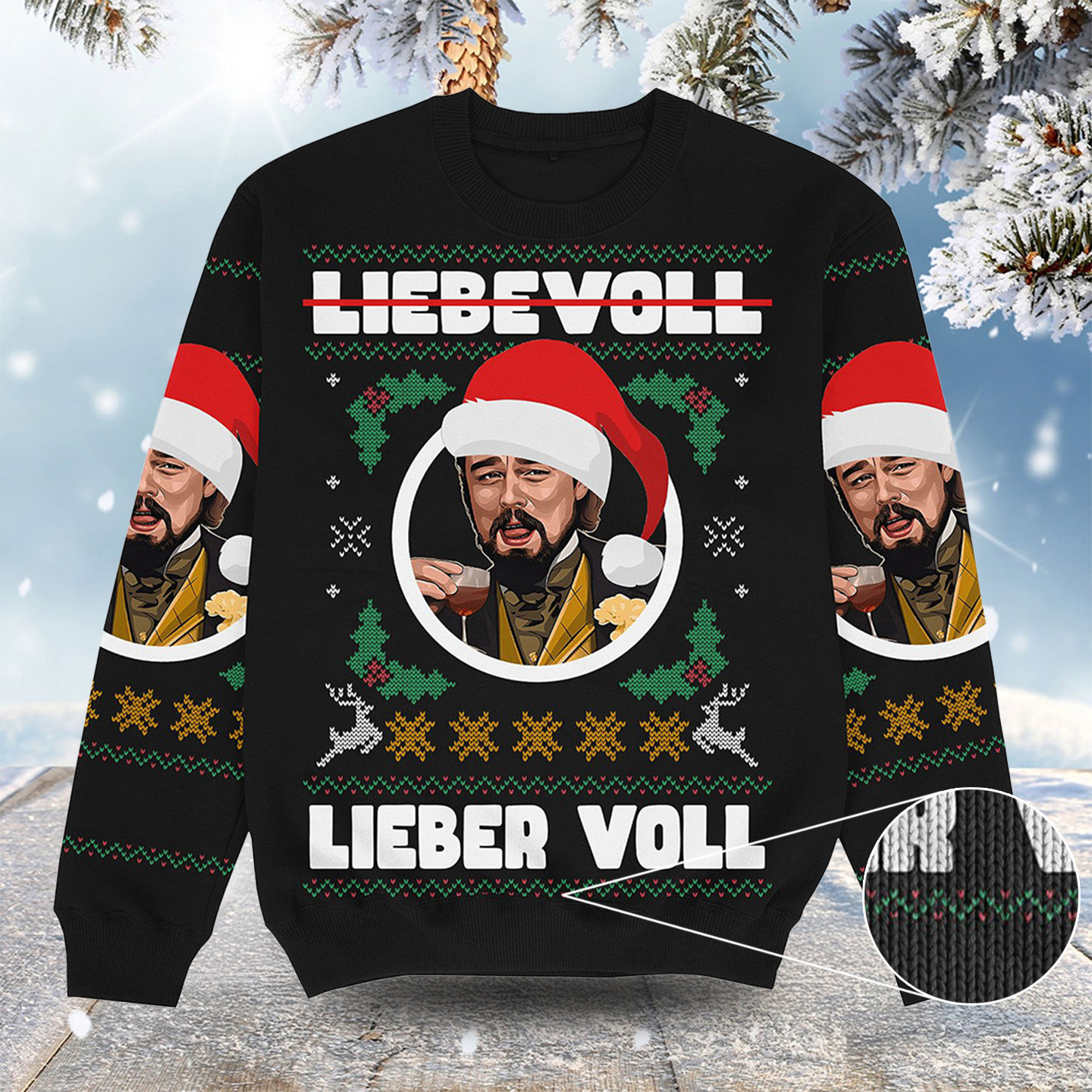 Lieber Voll Christmas Ugly Sweater Funny Xmas Clothing Christmas Gift For Son