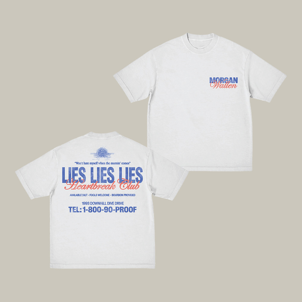 Lies Lies Lies Morgan Wallen T-Shirt Morgan Wallen Tour Merch Country Music Lover Gift