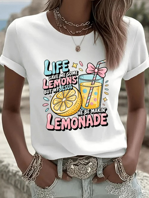Life Gave Me Some Lemons Women's T-Shirt But My Jesus Lemonnade Christian Gifts For Her