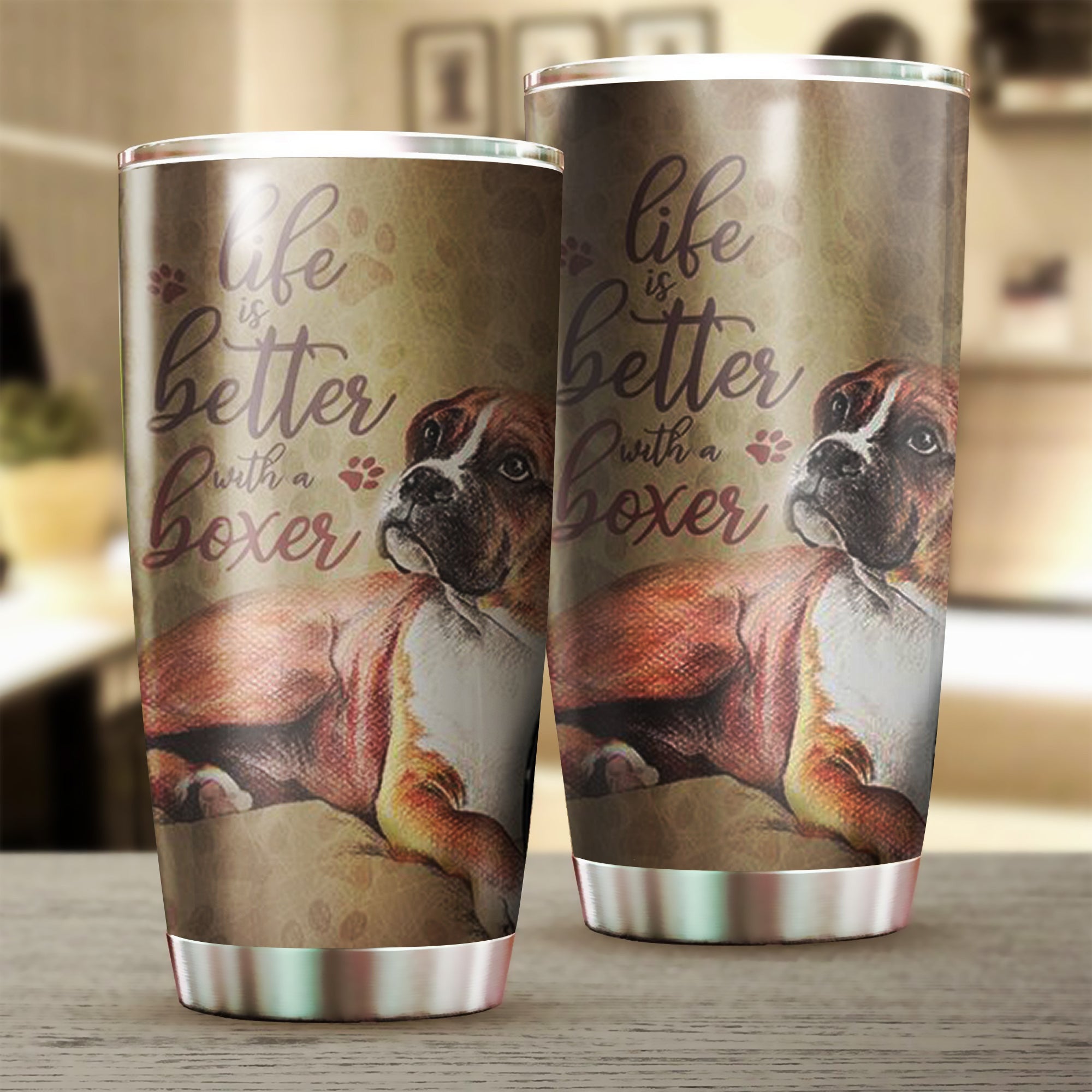Life Is Better With Boxer Tumbler Dog Lover Tumbler Cups Gifts For Birthday Life Is Better With Boxer Tumbler Dog Lover Tumbler Cups Gifts For Birthday