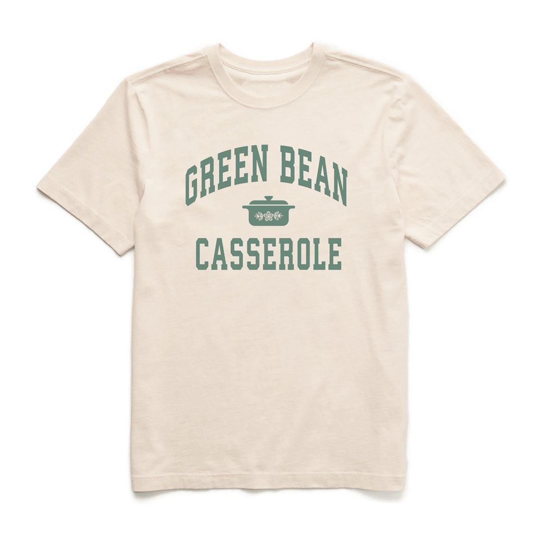 Life Is Good Thanksgiving Shirt Green Bean Casserole Athletic Arch Short Sleeve Crusher Tee