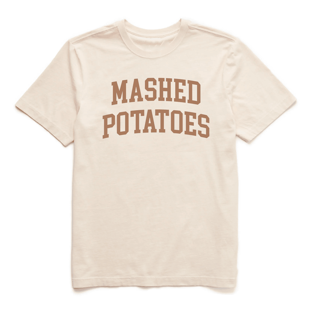 Life Is Good Thanksgiving Shirt Mashed Potatoes Short Sleeve Tee