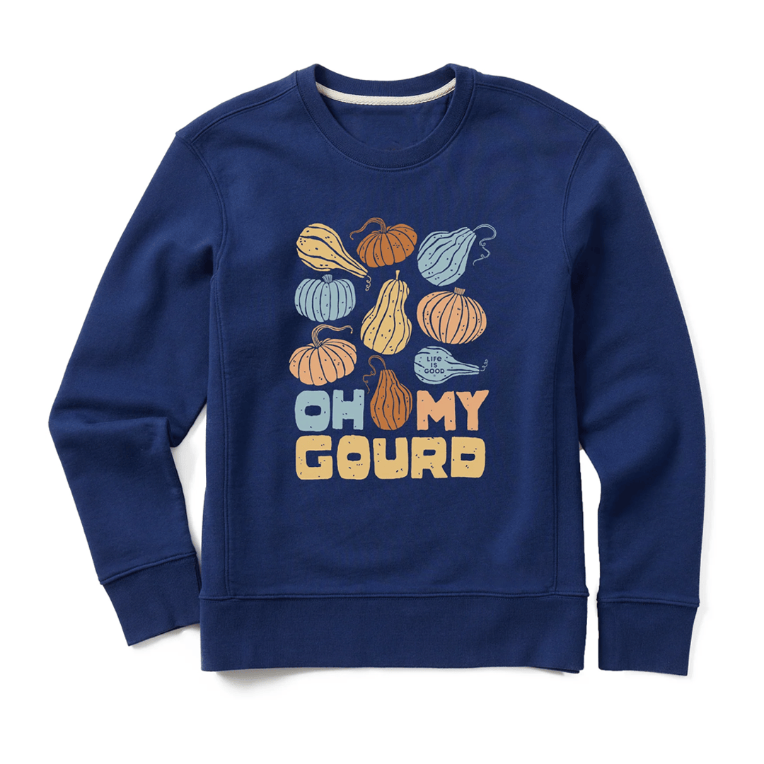 Life Is Good Thanksgiving Shirt Oh My Gourd Sweatshirt Funny Thanksgiving Gift for Mom