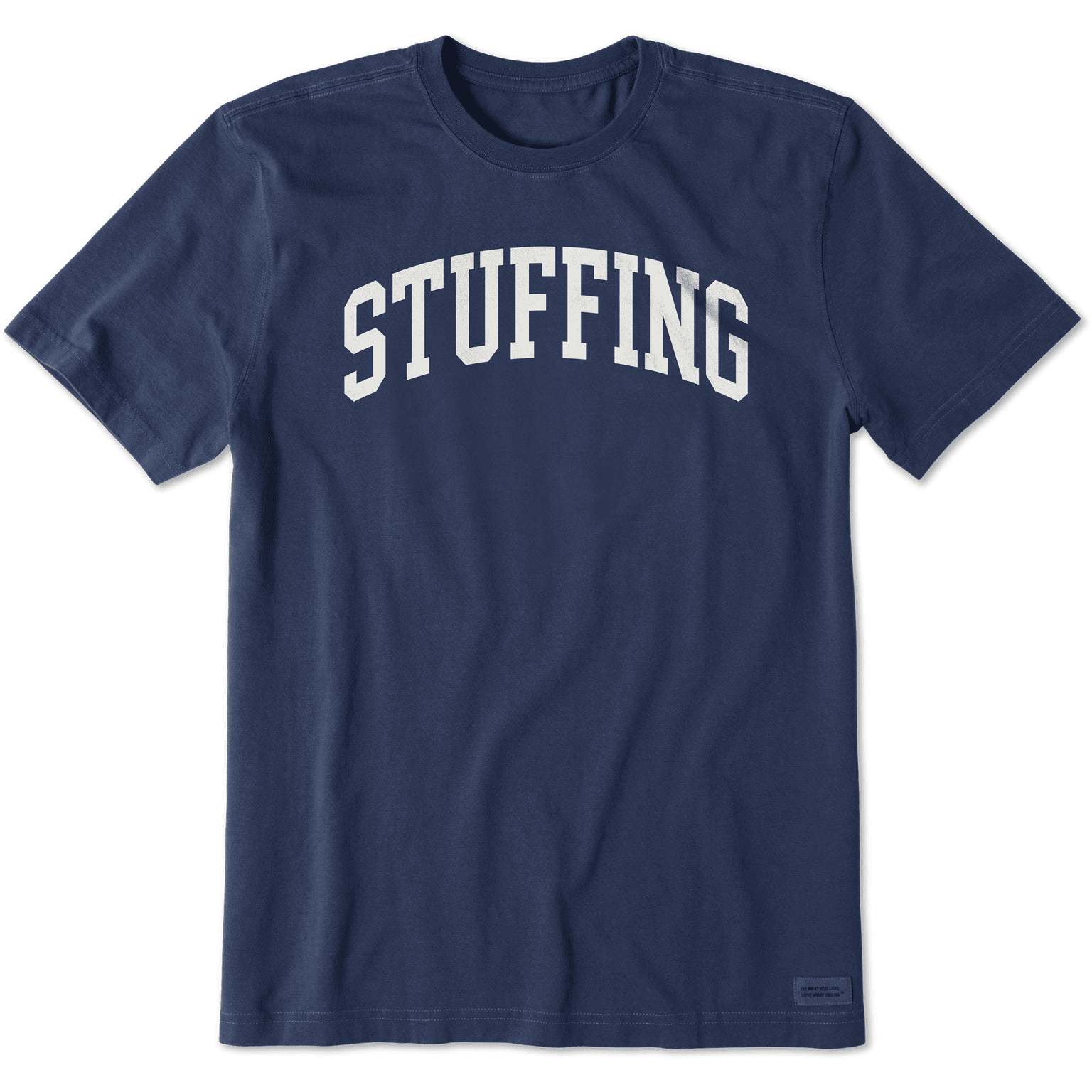 Life Is Good Thanksgiving Shirt Stuffing Athletic Arch Short Sleeve