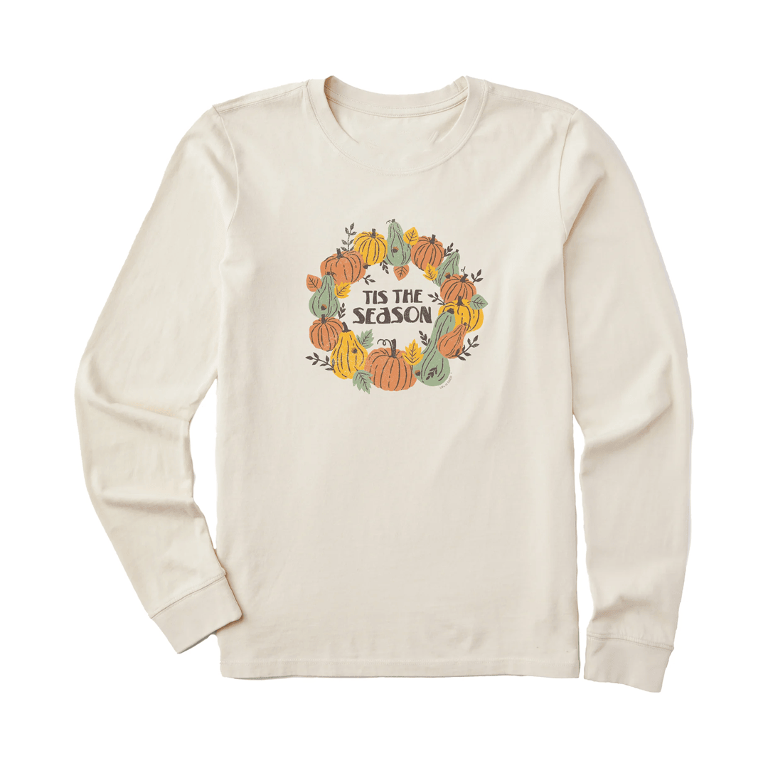 Life Is Good Thanksgiving Shirt Tis the Season Long Sleeve Shirt