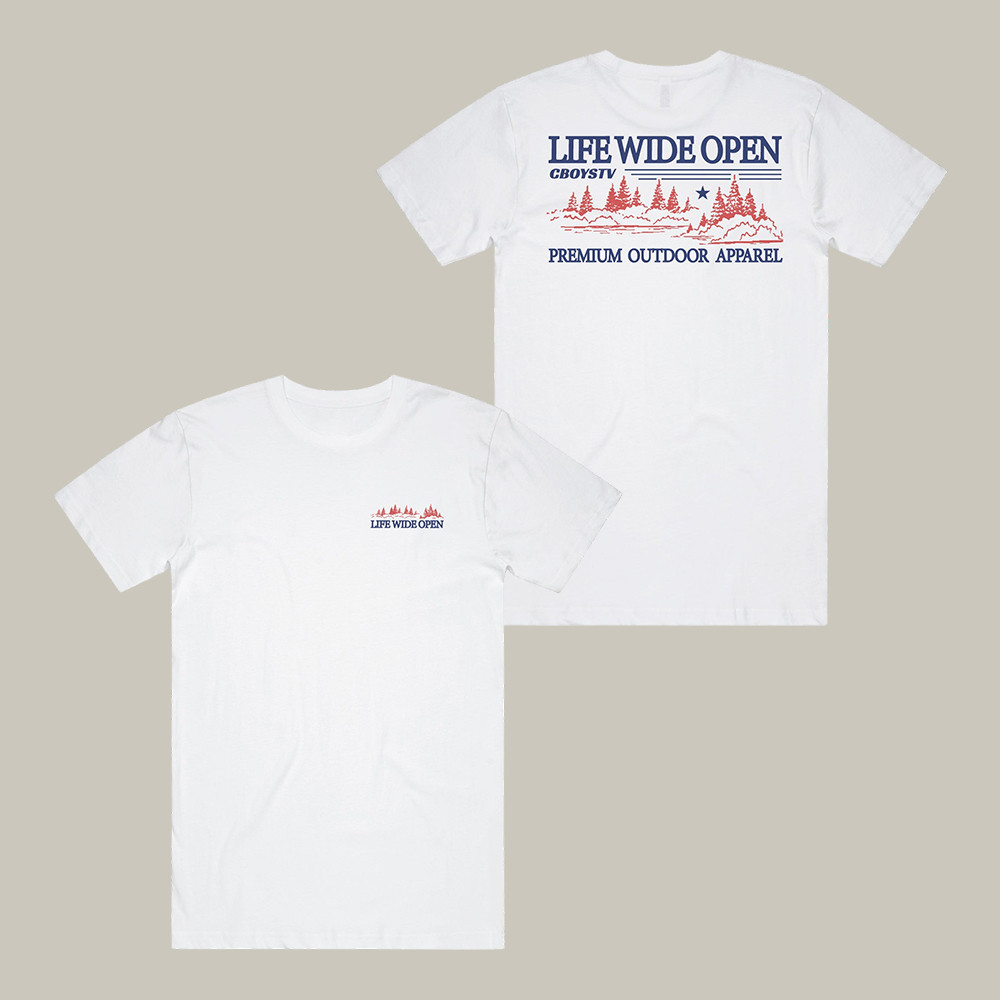 Life Wide Open CBoystv T-Shirt Premium Outdoor Apparel Gift For Best Friends