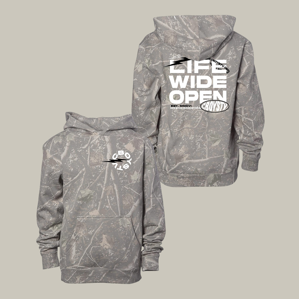 Life Wide Open Deadwood Camo Hoodie CBoystv Apparel Fan Gift For Husband