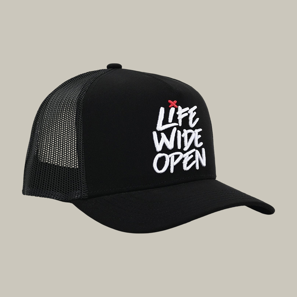 Life Wide Open Logo CBoystv Trucker Hat CBoystv Merch Good Gift For Coworkers