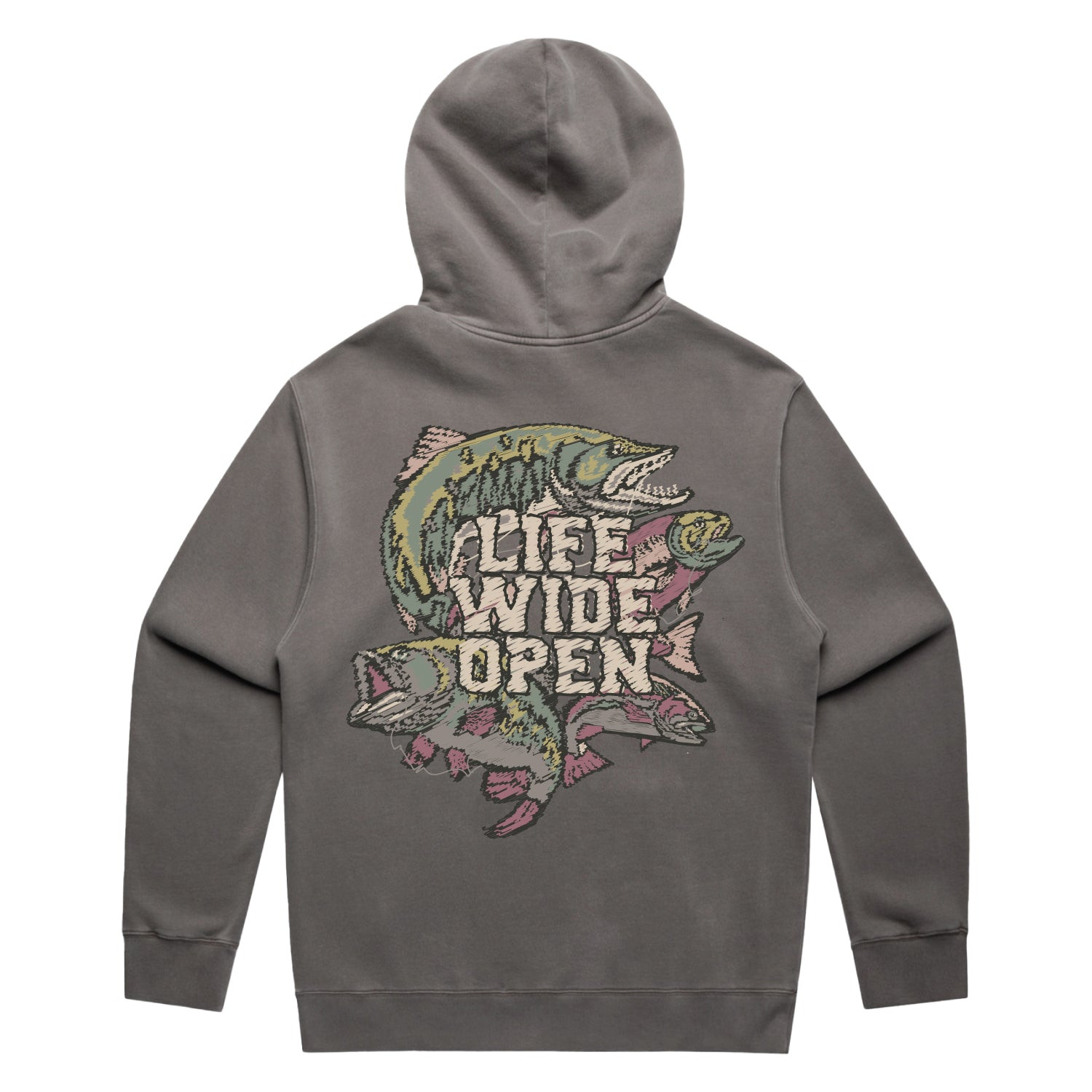 Life Wide Open Merch Angler T-Shirt Salmon CboysTV Apparel Gifts For Enthusiasts