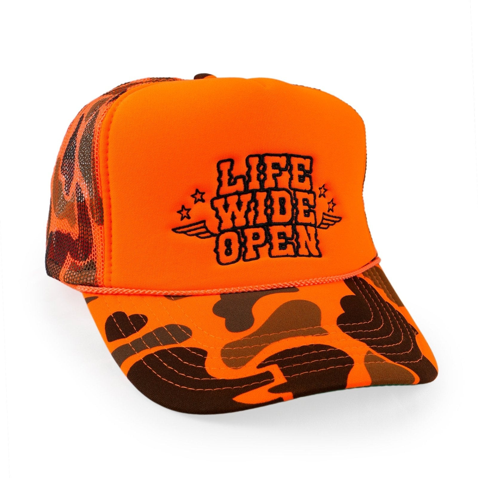 Life Wide Open Merch Camo Hat CboysTV Life Wide Open Apparel Gifts For Friends