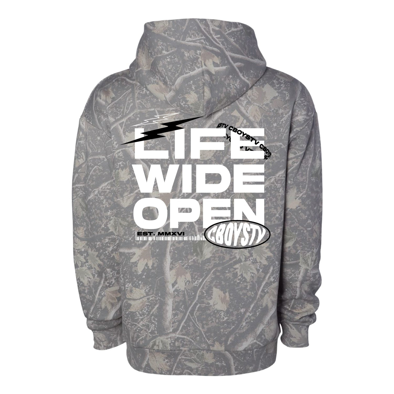 Life Wide Open Merch Deadwood Steeze Camo Hoodie Outdoors Apparel Gifts For CboysTV Lovers