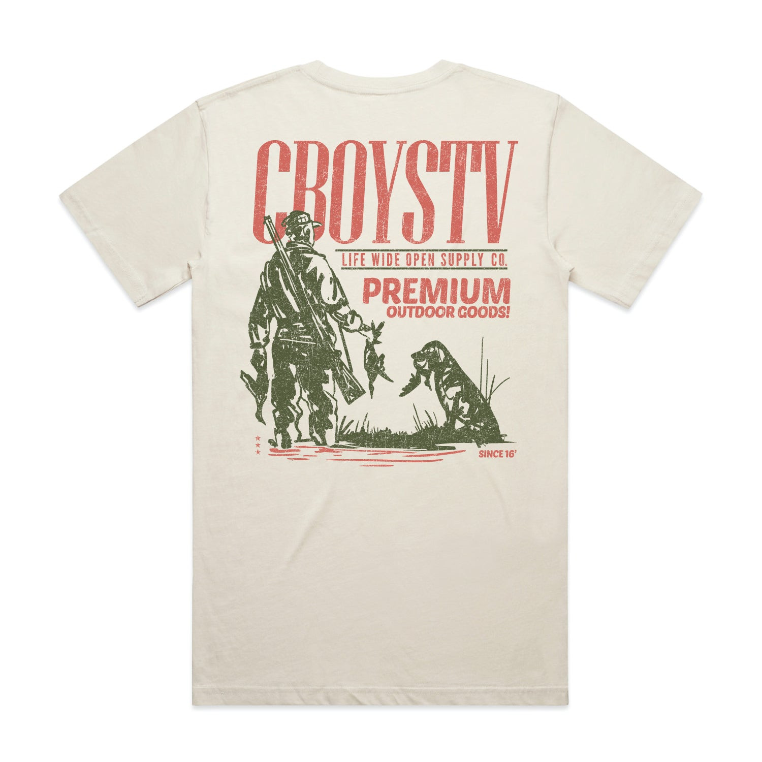 Life Wide Open Merch Dog Premium Outdoor T-Shirt CboysTV Life Wide Open Clothes Gift Ideas