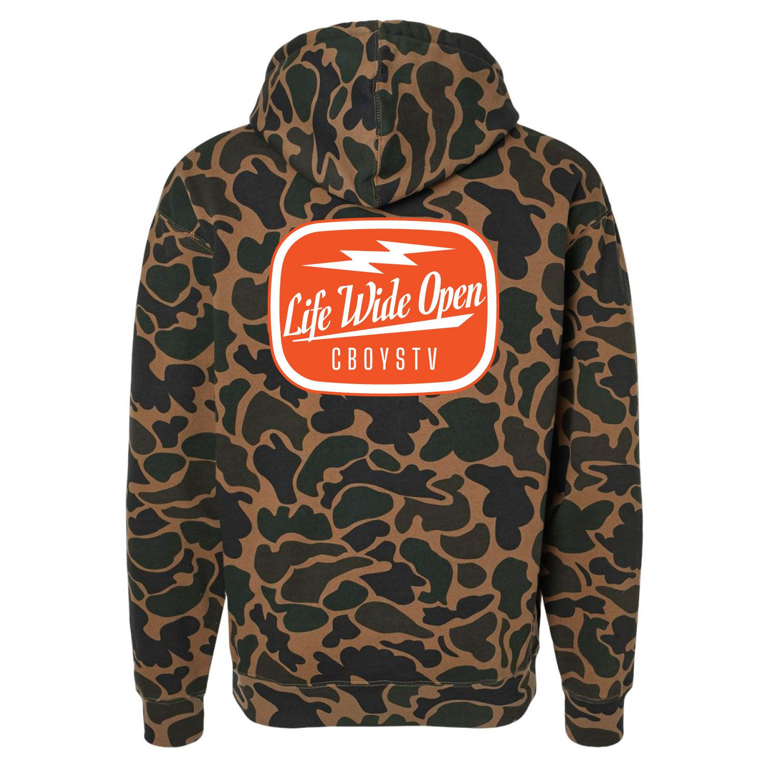 Life Wide Open Merch Duck Camo Milwaukee Hoodie Life Wide Open Clothing CboysTV Lover Gifts
