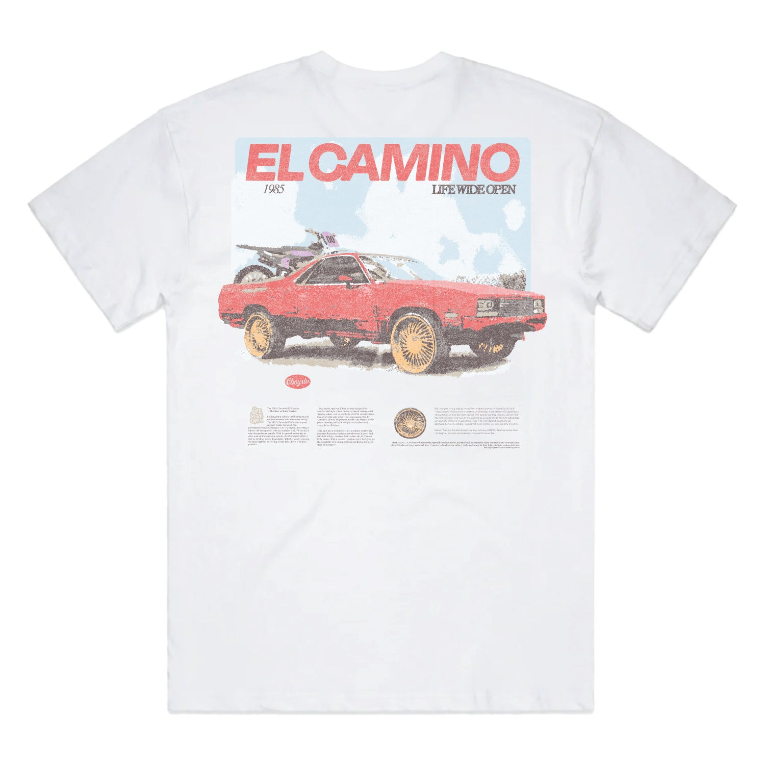 Life Wide Open Merch El Camino T-Shirt Life Wide Open Clothes Gifts For Car Lovers