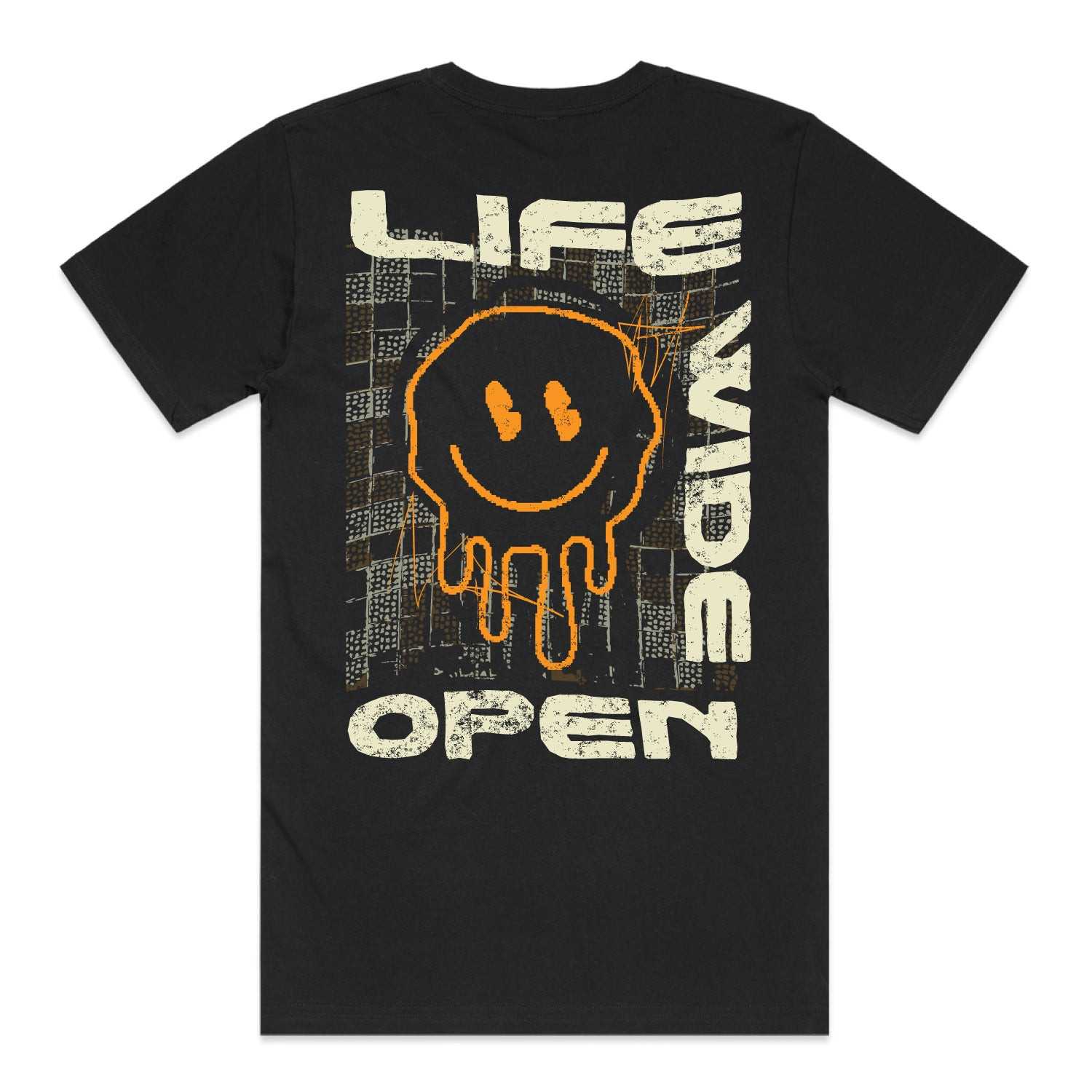 Life Wide Open Merch Icon T-Shirt Smiley Face Life Wide Open Shirt Gifts For Friends