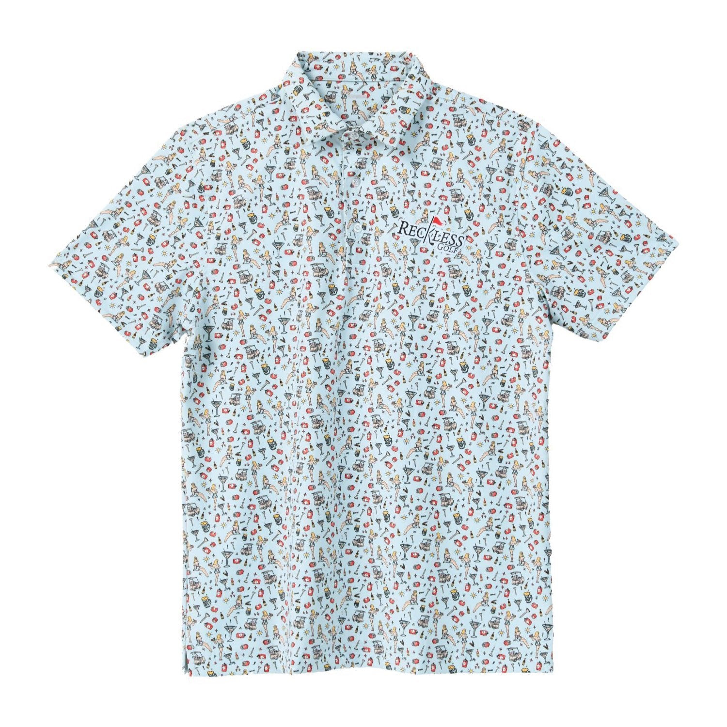 Life Wide Open Merch Party Cart Golf Polo Wide Life Open Shirt Gifts For Golf Lovers