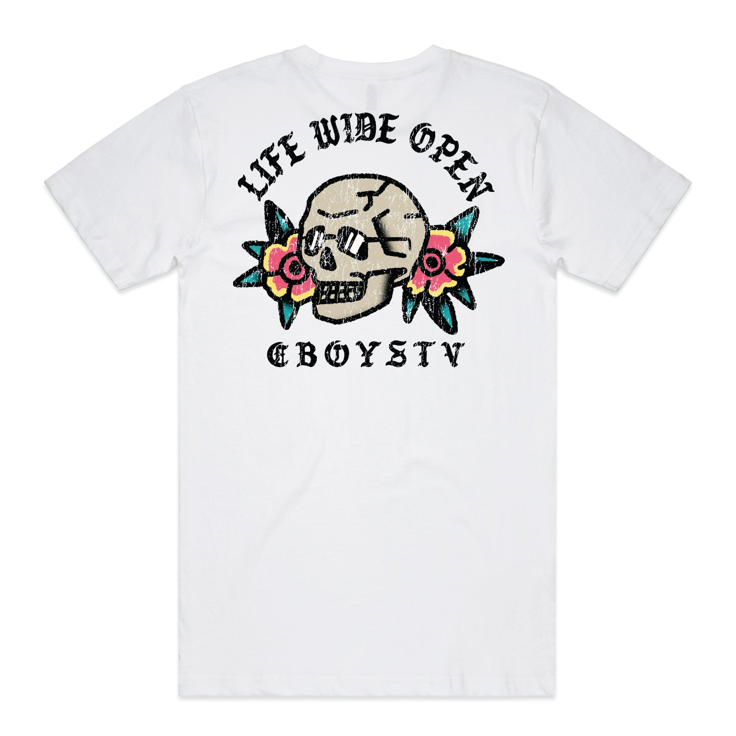 Life Wide Open Merch Skully Classic T-Shirt Life Wide Open CboysTV Clothes Gifts For Him