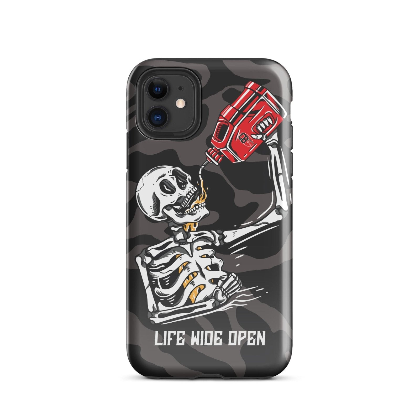 Life Wide Open Merch Soul Fuel Phone Case Skeleton Pattern Phone Case Best Gifts