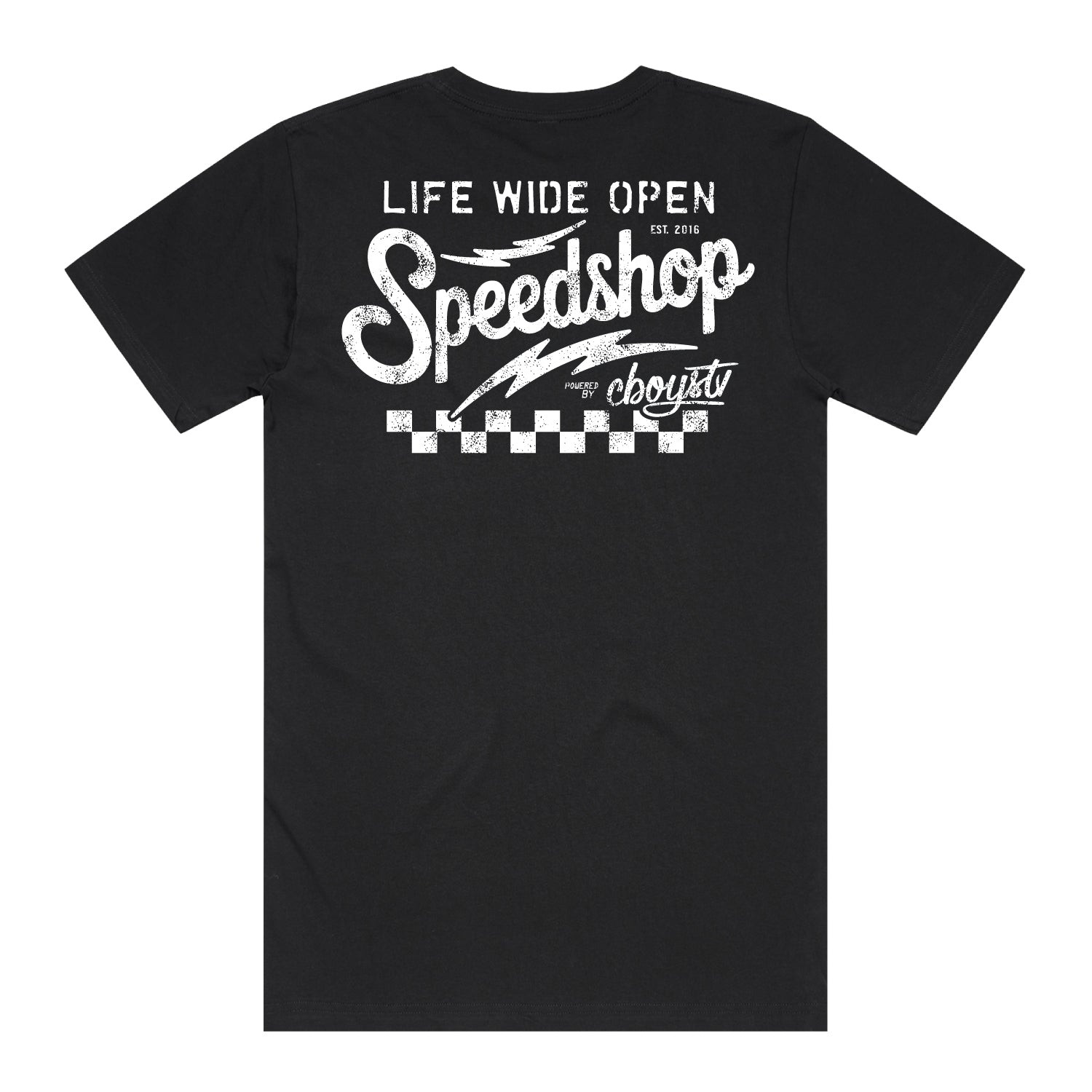 Life Wide Open Merch Speedshop T-Shirt Est 2016 CboysTV Apparel Good Gifts For Him