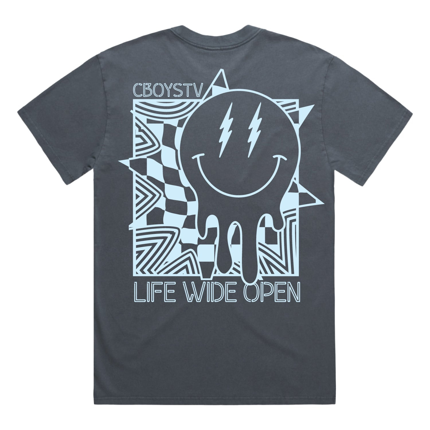 Life Wide Open Merch Sun Chaser T-Shirt Smiley Face Life Wide Open Shirt Cool Gifts For Men