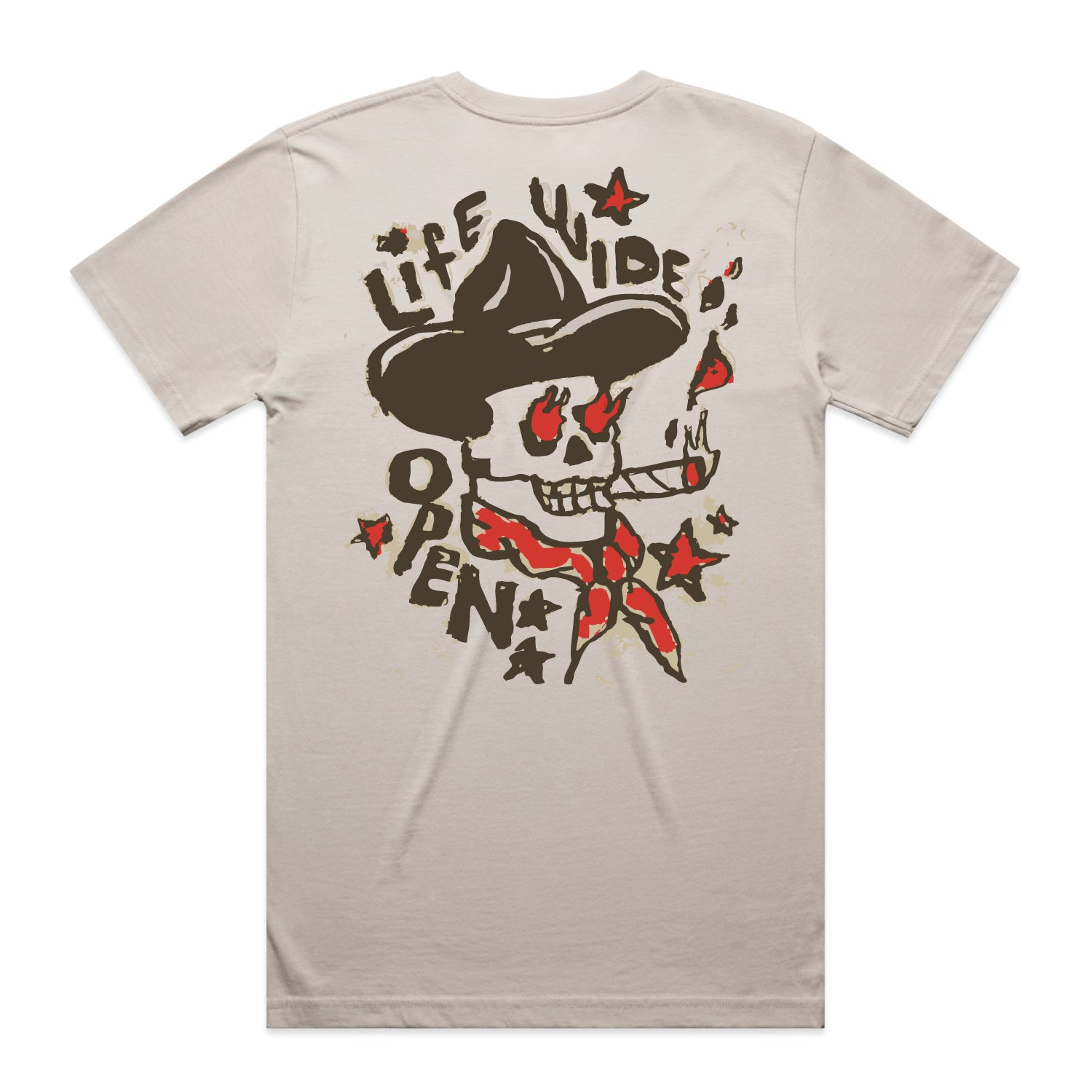 Life Wide Open Merch Trailblazer T-Shirt Cowboy Skull Pattern CboysTV Shirt Cowboy Gifts