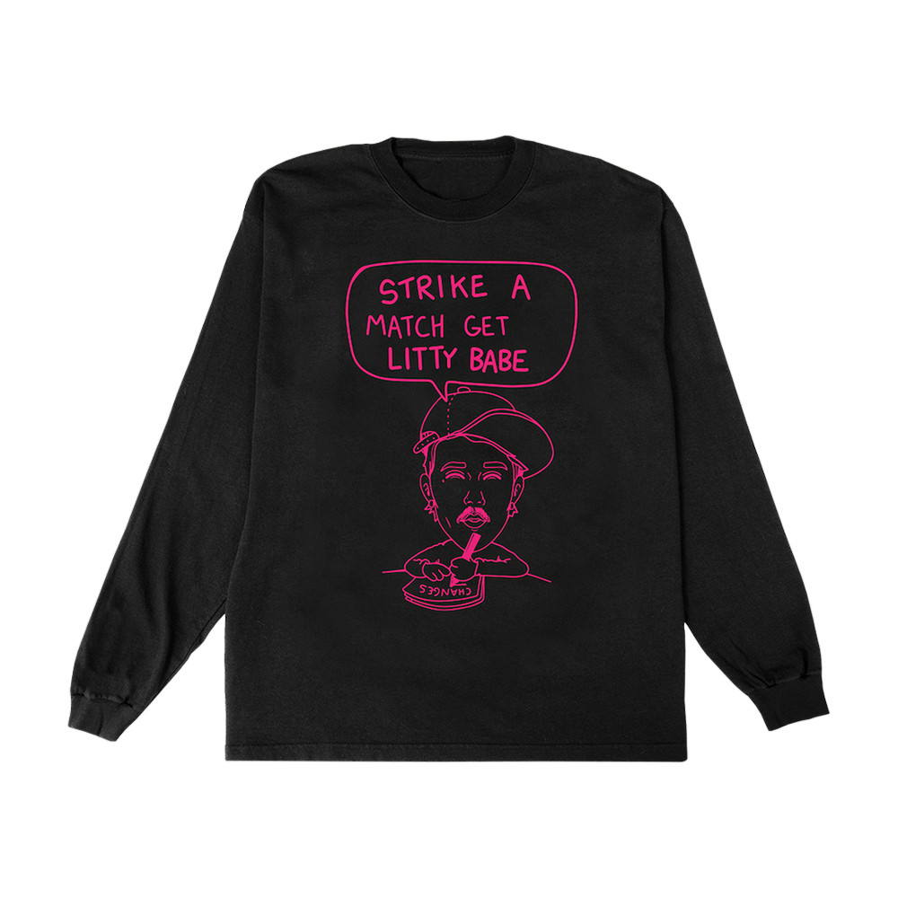Light A Match Doodle Justin Bieber Long Sleeve Shirt Bieberchella 2026 Apparel Present For Girlfriend