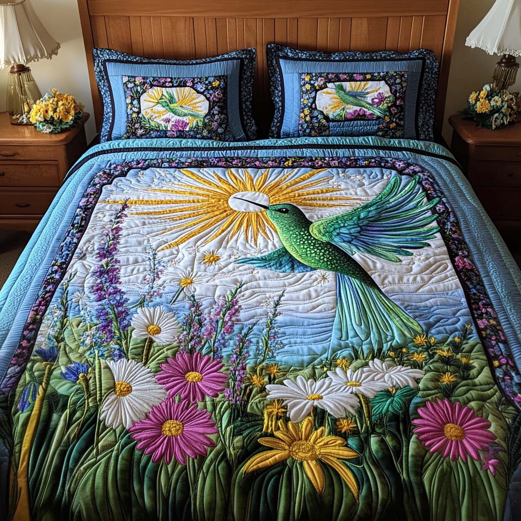Light Breeze Quilted Bedding Set Trendy Bedding Merch for Modern Homes