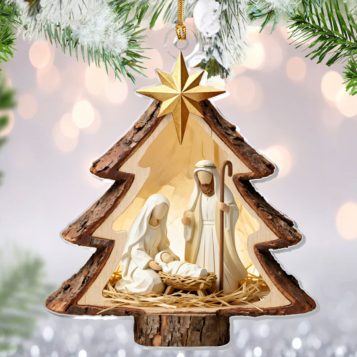 Light Of Bethlehem Christmas Ornament Nativity Ornament Christmas Gifts For Church Members