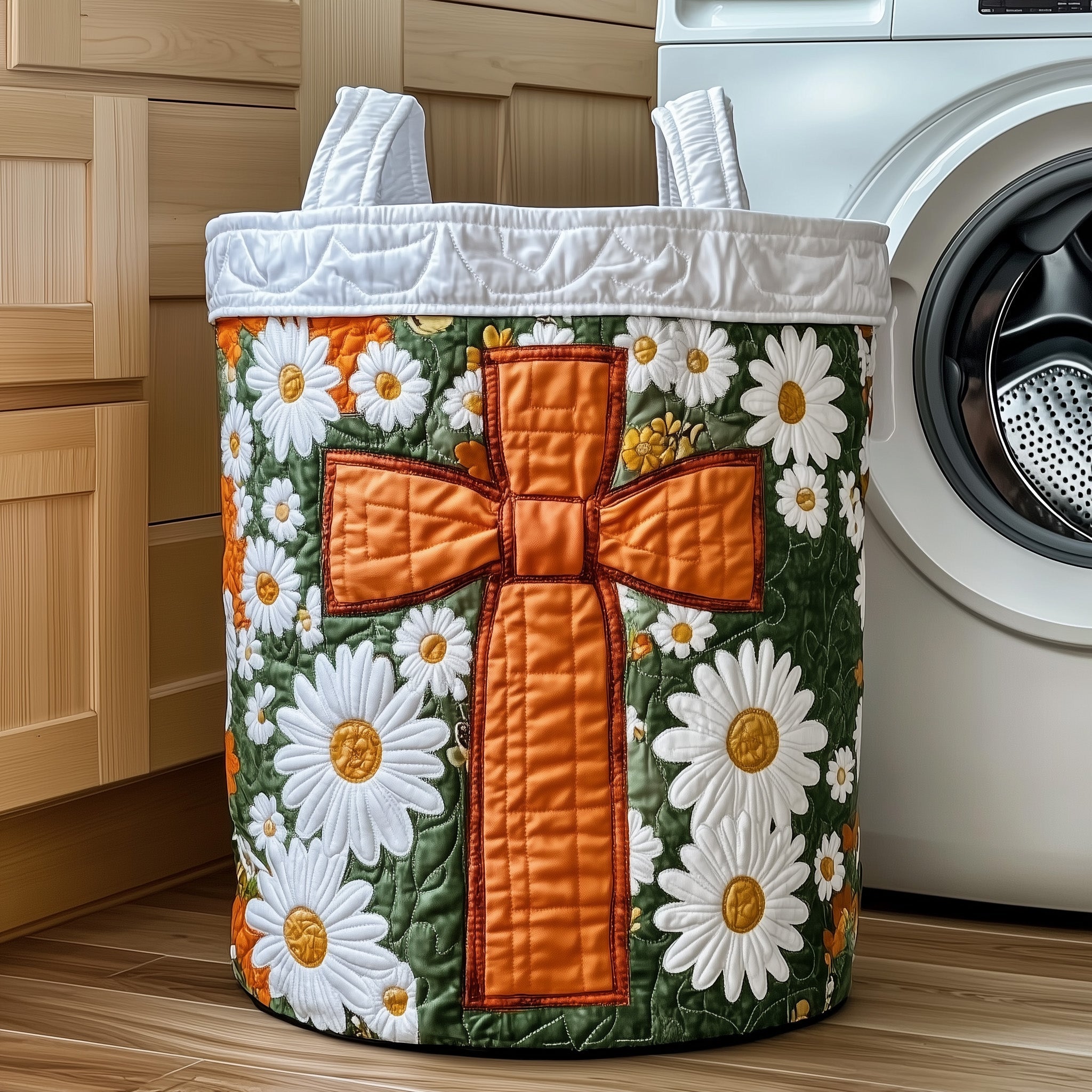 Light of Faith Quilted Laundry Basket Jesus Gifts For Christmas