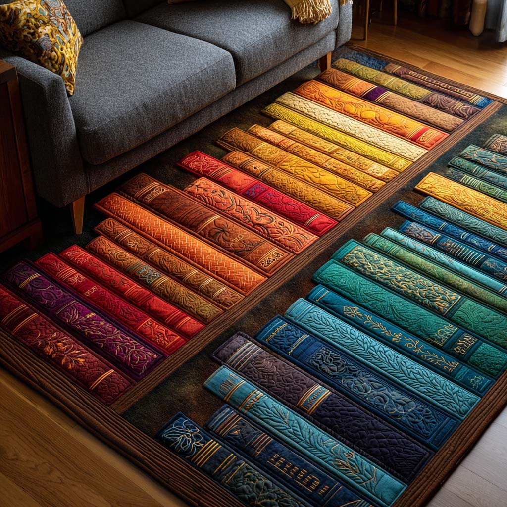 Light of Words Area Rug Christmas House Decor Book Themed Gift Items