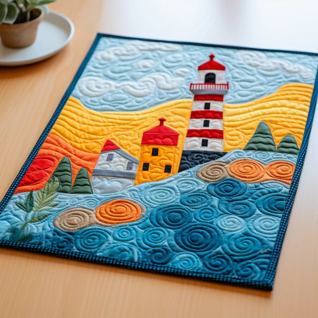 Lighthouse Quilted Placemat Elegant Placemats Gifts For Mom From Daughter