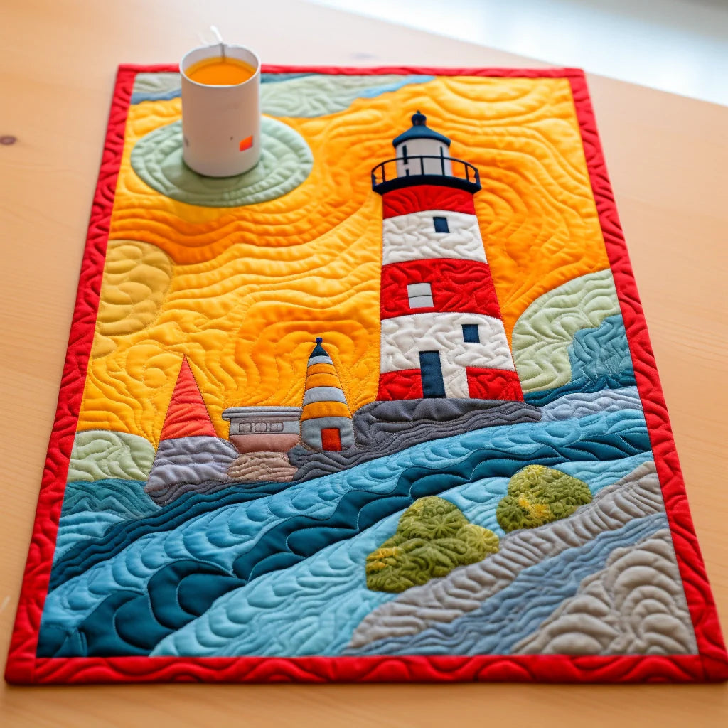 Lighthouse Quilted Placemat Elegant Placemats Good Gifts For Dads