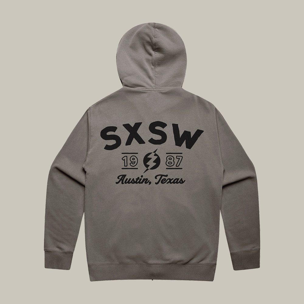 Lightning Austin Texas Sxsw Hoodie South By Southwest Hooded Sweatshirt Music Fan Gift