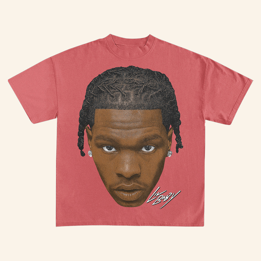 Lil Baby Big Face T-Shirt Lil Baby Pink ShirtGift Ideas For Fans Lil Baby Big Face T-Shirt Lil Baby Pink ShirtGift Ideas For Fans