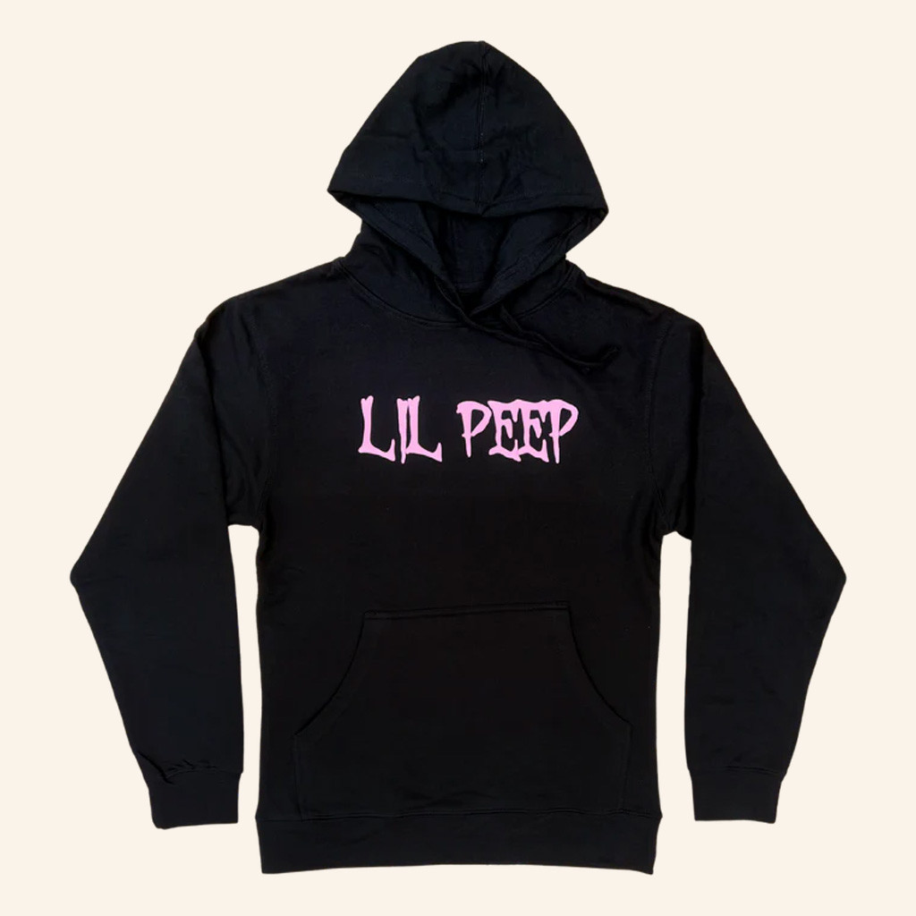 Lil Peep Merch Black OG Lil Peep Design Hoodie Cool Gifts For Rapper Fans