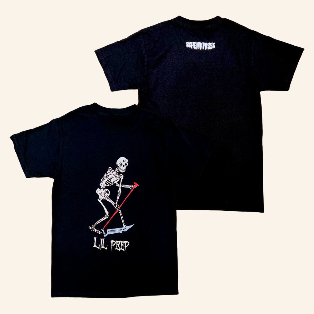 Lil Peep Merch Black OG Skeleton T-Shirt Gift Ideas For Rapper Fans Lil Peep Merch Black OG Skeleton T-Shirt Gift Ideas For Rapper Fans