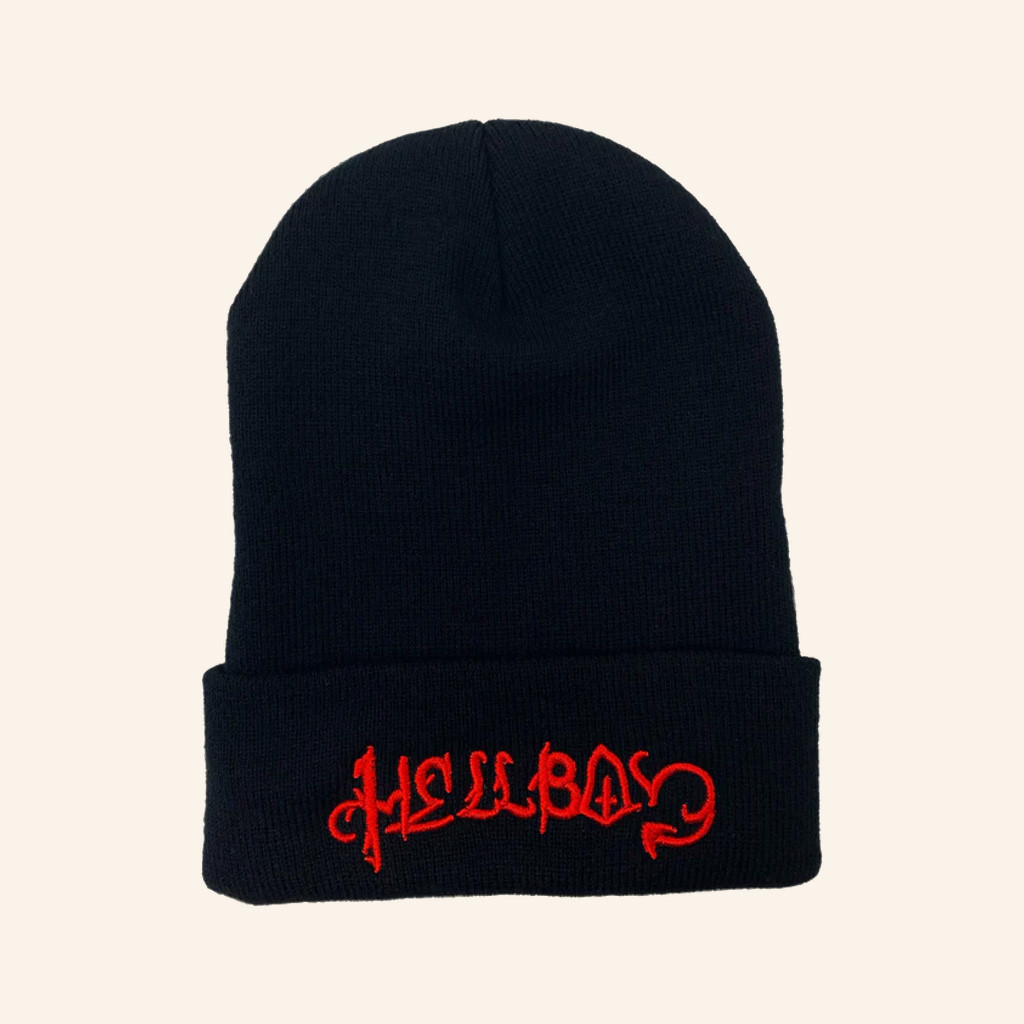 Lil Peep Merch Embroidered Hellboy Beanie Birthday Present For Son