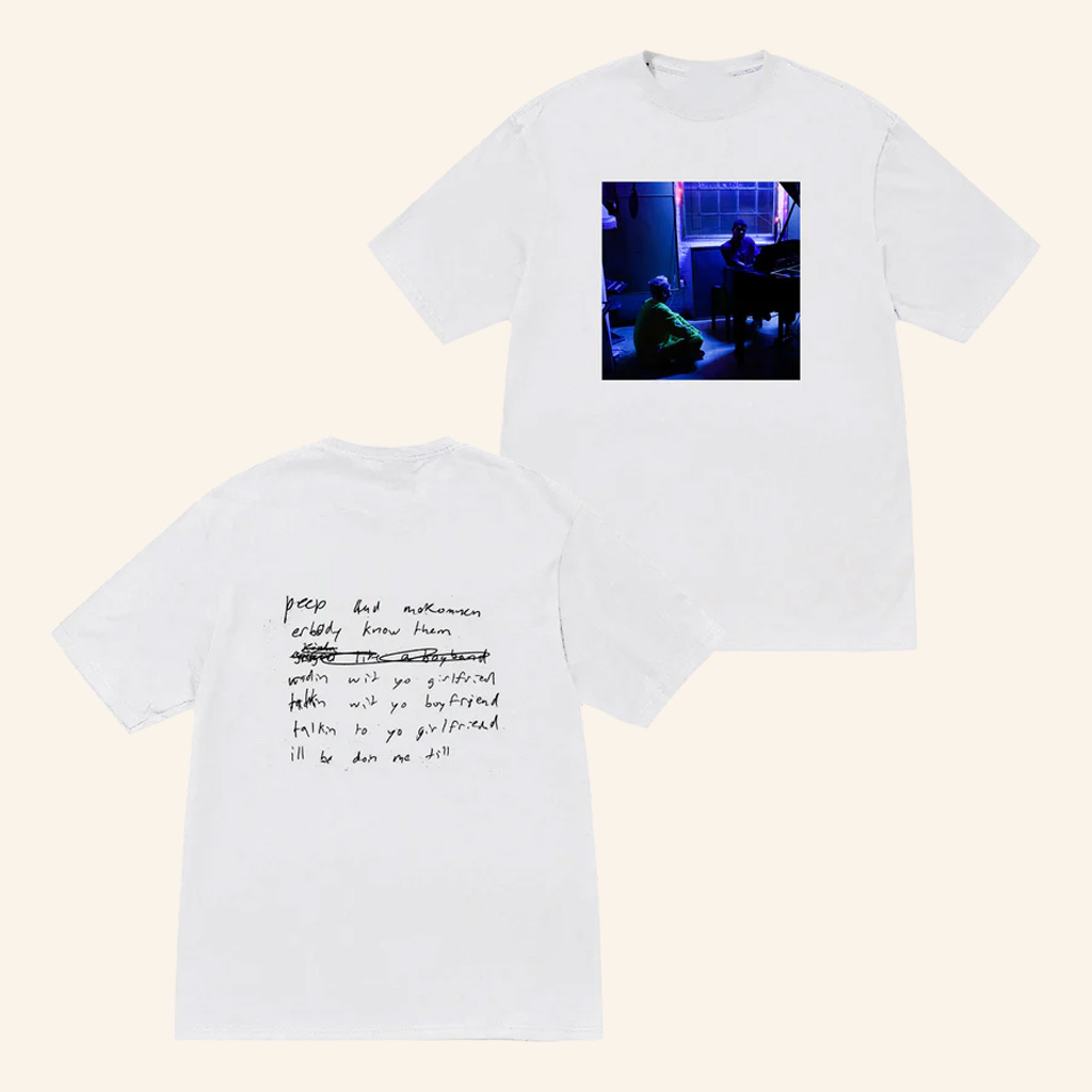 Lil Peep Merch Lil Peep x ILoveMakonnen DIAMONDS White T-Shirt Gifts For Rapper Fan Lil Peep Merch Lil Peep x ILoveMakonnen DIAMONDS White T-Shirt Gifts For Rapper Fan
