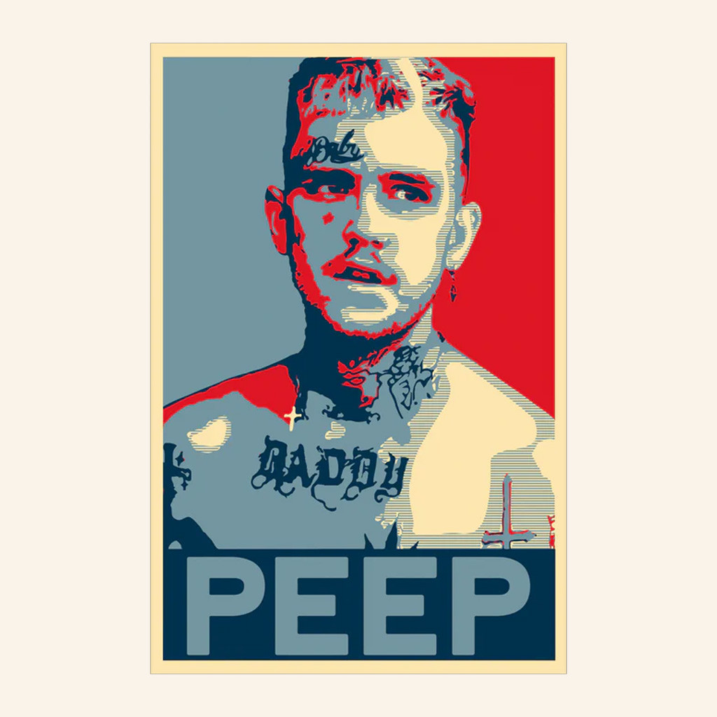 Lil Peep Merch PEEP Portrait Poster Living Room Wall Art Gifts For Rap Lovers Lil Peep Merch PEEP Portrait Poster Living Room Wall Art Gifts For Rap Lovers