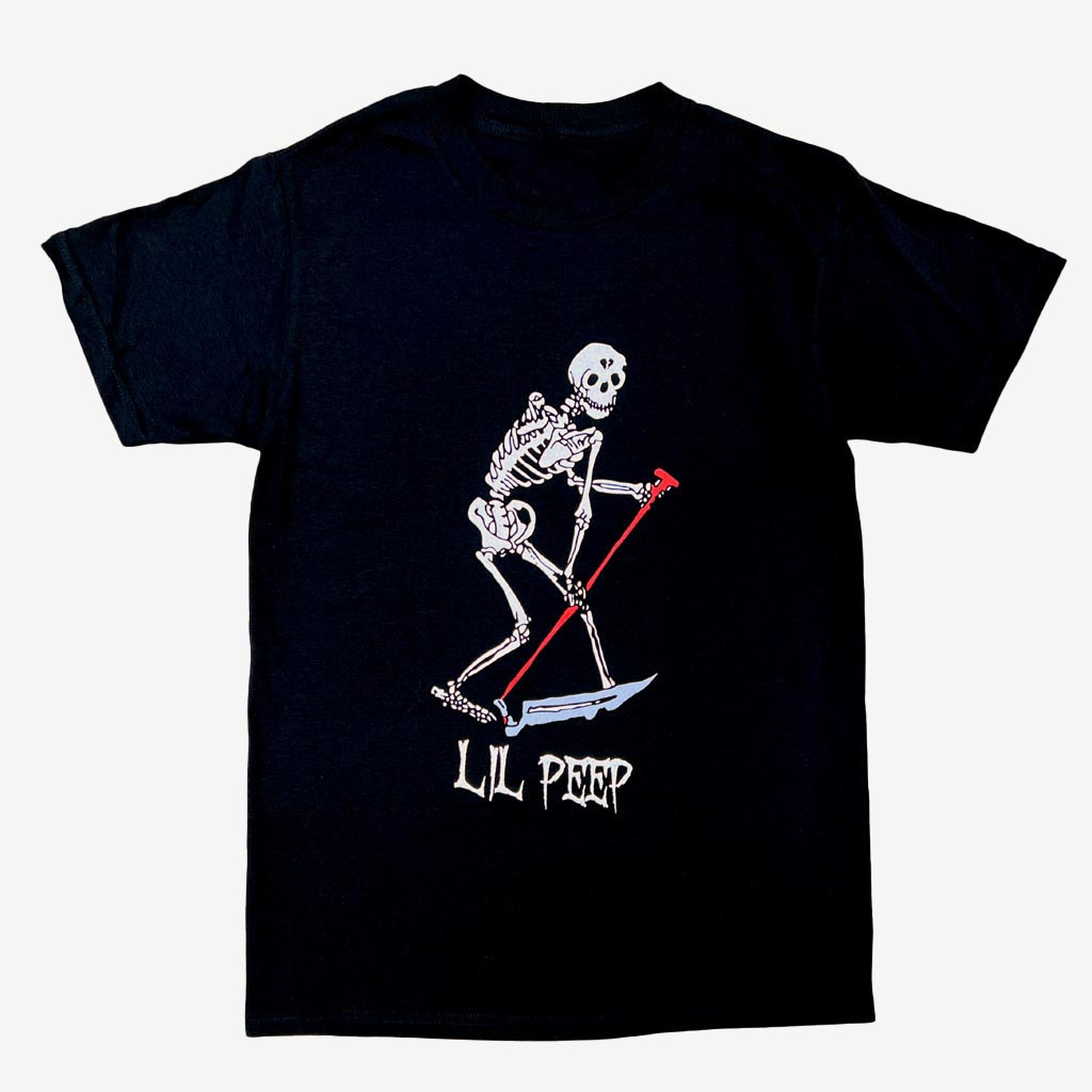 Lil Peep Merchandise Skeleton T-Shirt Schemaposse Collective Shirt Music Gift Ideas