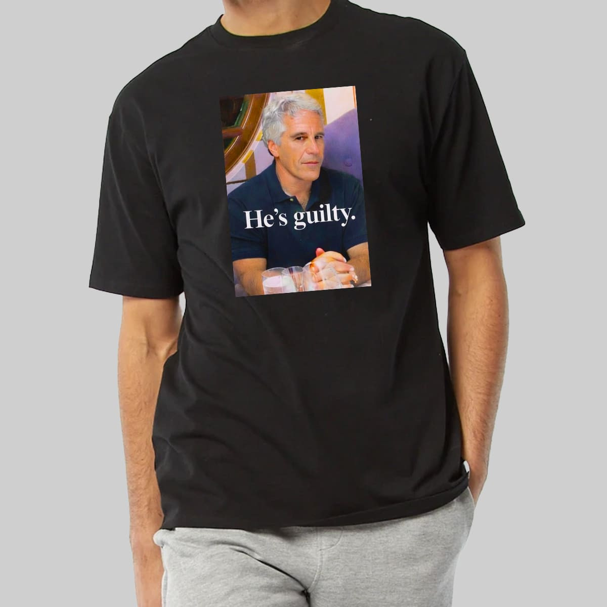 Lil Pump Epstein He's Guilty Shirt Lil Pump Merch Gifts For Rapper Fans