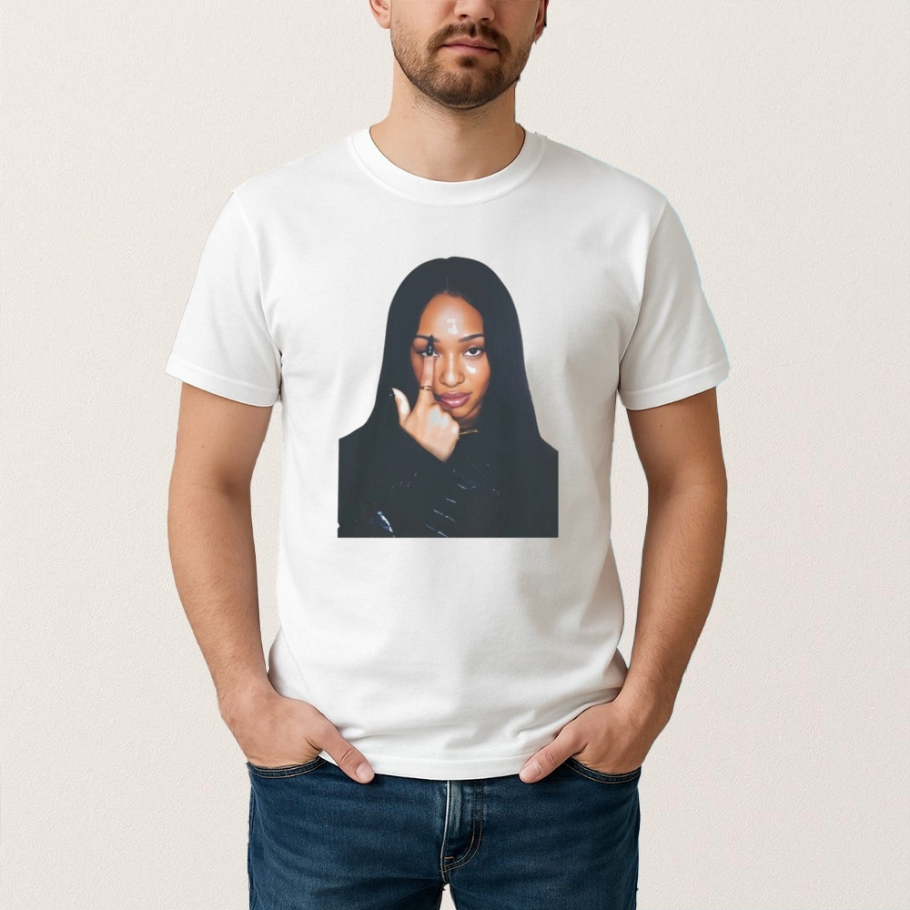 Lil Tay Manon Middle Finger T-Shirt Funny Graphic Tee Lil Tay Fan Gift