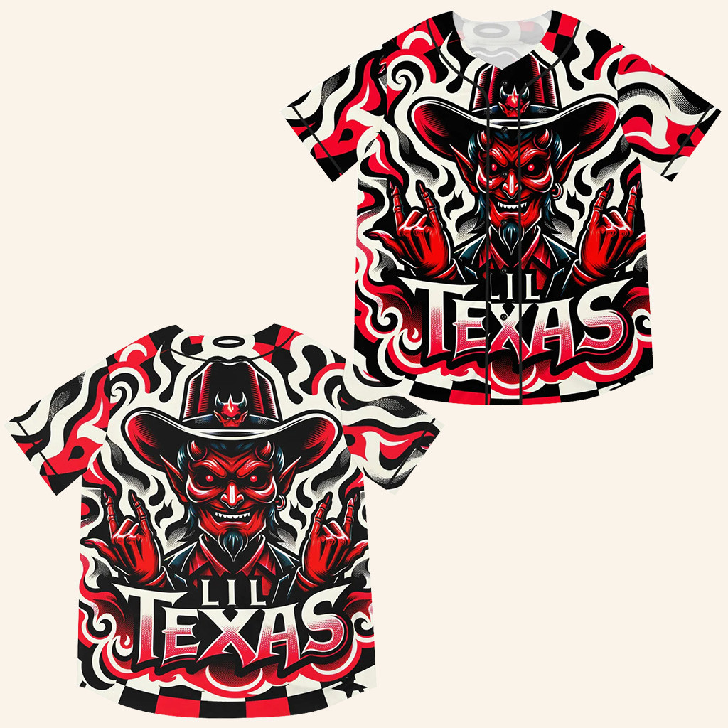 Lil Texas Rave Baseball Jersey Lil Texas Merch Gifts For DJ Enthusiasts Lil Texas Rave Baseball Jersey Lil Texas Merch Gifts For DJ Enthusiasts
